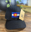 COLORADO EMBROIDERED HAT : BLACK