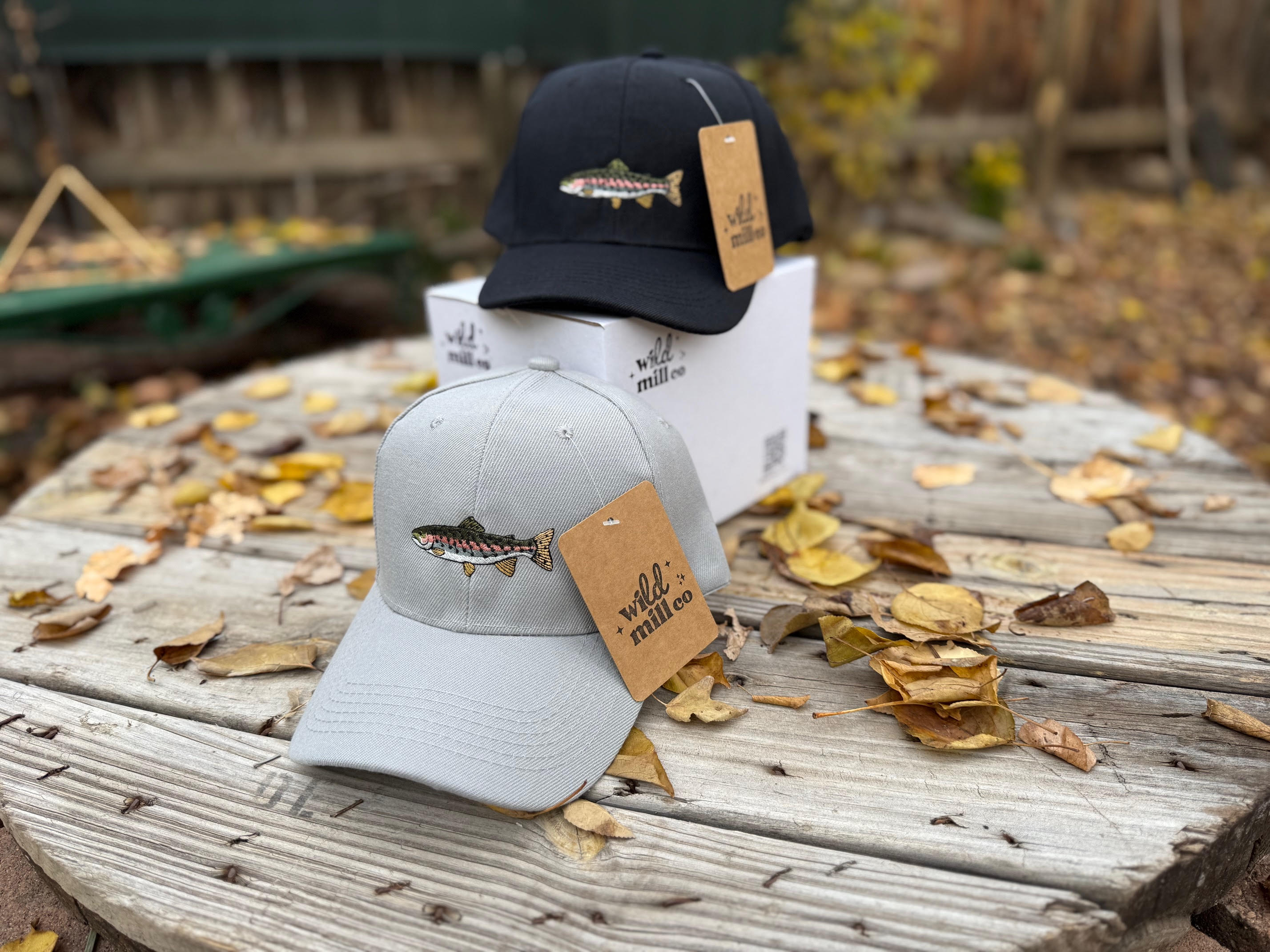 RAINBOW TROUT HAT-GRAY