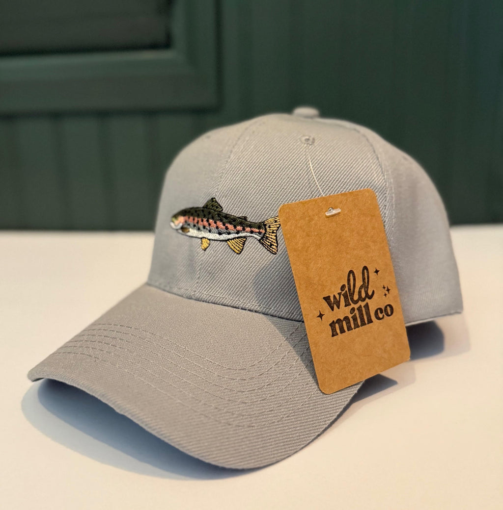RAINBOW TROUT HAT-GRAY